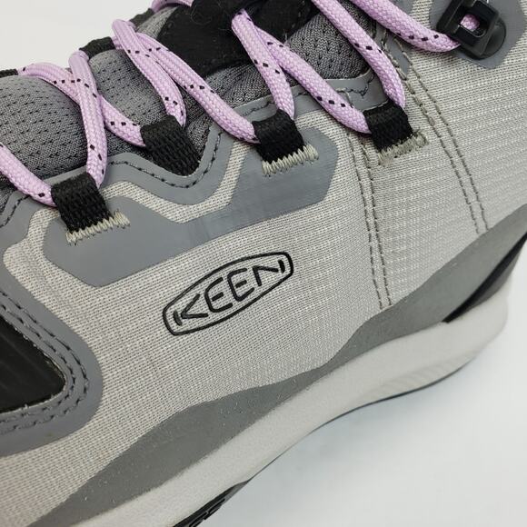 Keen Tempo Mid Womens Size 9.5 Gray Keendry Waterproof Hiking Trail Boot Shoes - Picture 10 of 13